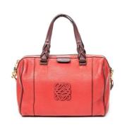 Pre-owned Leather shoulder-bags Loewe Pre-owned , Red , Dames