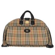 Pre-owned Canvas travel-bags Burberry Vintage , Beige , Dames