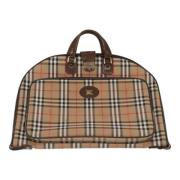 Pre-owned Canvas travel-bags Burberry Vintage , Beige , Dames