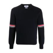 Round-neck Knitwear Thom Browne , Blue , Heren