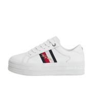 Dames Platform Sneaker Tommy Hilfiger , White , Dames