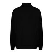 Gezellige Sweatshirt Zwart Diep Kaffe , Black , Dames