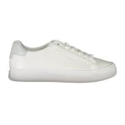 Sportieve witte vetersneakers met contrastdetails Calvin Klein , White...