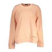 Roze Geborduurde Sweater met Lange Mouwen Cavalli Class , Pink , Dames