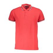 Rode Polo Shirt met Korte Mouwen Cavalli Class , Red , Heren