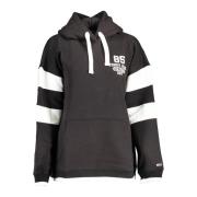 Zwarte hoodie met print en borduurwerk Tommy Hilfiger , Black , Dames