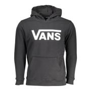 Kinderen Zwarte Hoodie met Print Vans , Black , Heren