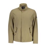 Sportieve Beige Jas Lange Mouw Logo Gant , Beige , Heren