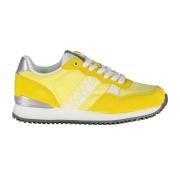 Gele sportieve veterschoenen met contrastdetails Napapijri , Yellow , ...