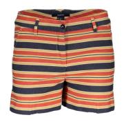 Multicolor Dames Shorts 4 Zak Knoop Rits Logo Gant , Multicolor , Dame...