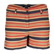 Multicolor Dames Shorts met 4 Zakken Gant , Multicolor , Dames