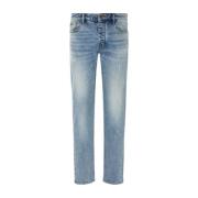 Denim Blauw 5-Pocket Jeans Emporio Armani , Blue , Heren