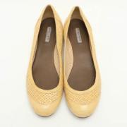 Pre-owned Leather flats Bottega Veneta Vintage , Yellow , Dames