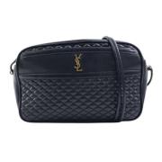 Pre-owned Leather shoulder-bags Yves Saint Laurent Vintage , Black , D...