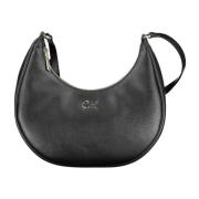 Zwarte dames schoudertas met logo Calvin Klein , Black , Dames