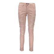 Roze Damesbroek met Distressed Effect Just Cavalli , Pink , Dames