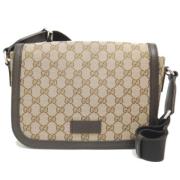 Pre-owned Canvas crossbody-bags Gucci Vintage , Beige , Dames