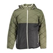 Groene Hoodie met Contrastdetails Vans , Green , Heren