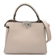 Pre-owned Leather fendi-bags Fendi Vintage , White , Dames