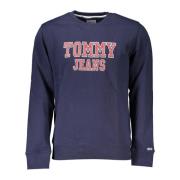 Sweatshirt met Logo Print voor Heren Tommy Hilfiger , Blue , Heren