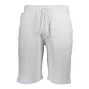 Sportieve witte herenshorts met print North Sails , White , Heren