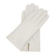 Witte leren handschoenen Kazar , White , Dames