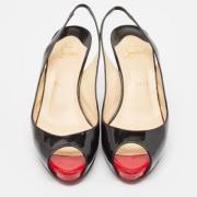 Pre-owned Leather heels Christian Louboutin Pre-owned , Black , Dames