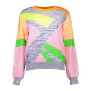 Multicolor longsleeve met logo Love Moschino , Multicolor , Dames