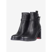 Pre-owned Leather boots Christian Louboutin Pre-owned , Black , Dames