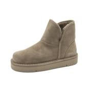 Suede Sherling Bootie Wall Aw24 Panchic , Gray , Dames