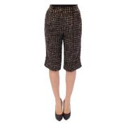 Elegante Wollen Shorts Dolce & Gabbana , Multicolor , Dames