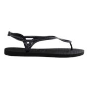 Zwarte Slippers Dames Zomerstijl Havaianas , Black , Dames