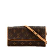 Pre-owned Fabric louis-vuitton-bags Louis Vuitton Vintage , Brown , Da...