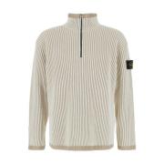 Witte Gebreide Trui Costa Inglese Stone Island , White , Heren