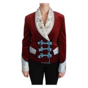 Weelderige Rode Barok Blazer Dolce & Gabbana , Red , Dames