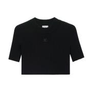 Tops Courrèges , Black , Dames