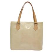 Pre-owned Leather totes Louis Vuitton Vintage , Beige , Dames