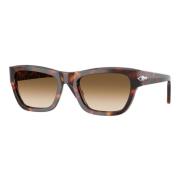 Stijlvolle zonnebril in bruin verloop Persol , Brown , Unisex