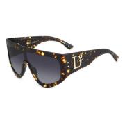 Stijlvolle zonnebril in zwarte tint Dsquared2 , Black , Unisex