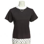 Pre-owned Cotton tops Louis Vuitton Vintage , Black , Dames