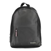 Zwarte heren rugzak met laptopvak Tommy Hilfiger , Black , Heren