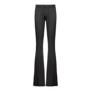 Op maat gemaakte bootcut grain de poudre-broek Balmain , Black , Heren