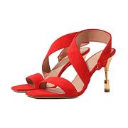 Stijlvolle Sandalen voor Zomeroutfits Balmain , Red , Dames