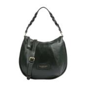 Groene leren handtas Aw22 The Bridge , Green , Dames