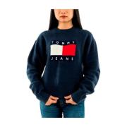 Melange Flag Sweater Tommy Hilfiger , Blue , Dames