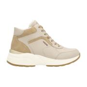 Casual Beige Gesloten Dames Enkellaarsjes Remonte , Beige , Dames