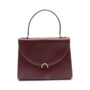 Pre-owned Leather handbags Cartier Vintage , Red , Dames