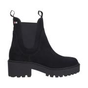 Zwarte Chelsea Enkellaarzen voor vrouwen Tommy Hilfiger , Black , Dame...