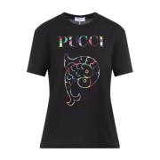 Multicolor Stijlvol T-shirt Dameskleding Emilio Pucci , Black , Dames