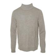 Turtle Neck Gebreide Trui Drykorn , Beige , Heren